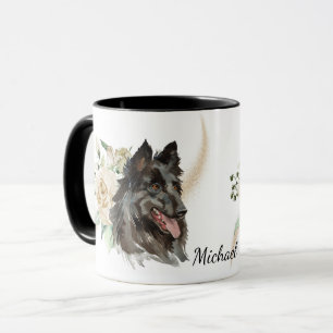 Mug White Rose Bouquet Belgian Tervuren