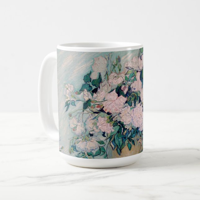Mug White Roses-1890-Vincent van Gogh (Devant gauche)