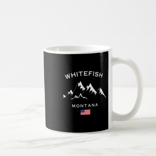 Mug Whitefish Montana Ski Resort Rocky Mountains Skiin (Droite)