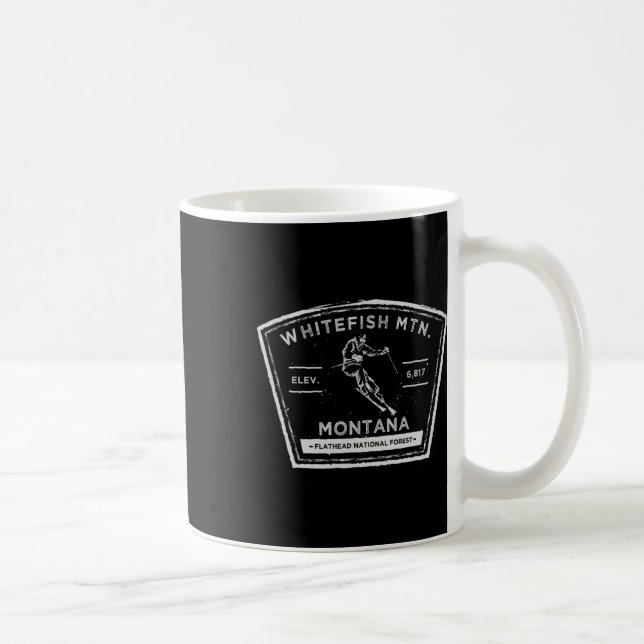 Mug Whitefish Mountain Montana Snow Skiing  (Droite)