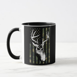 Mug Whitetail Buck Deer Hunting USA Camouflage