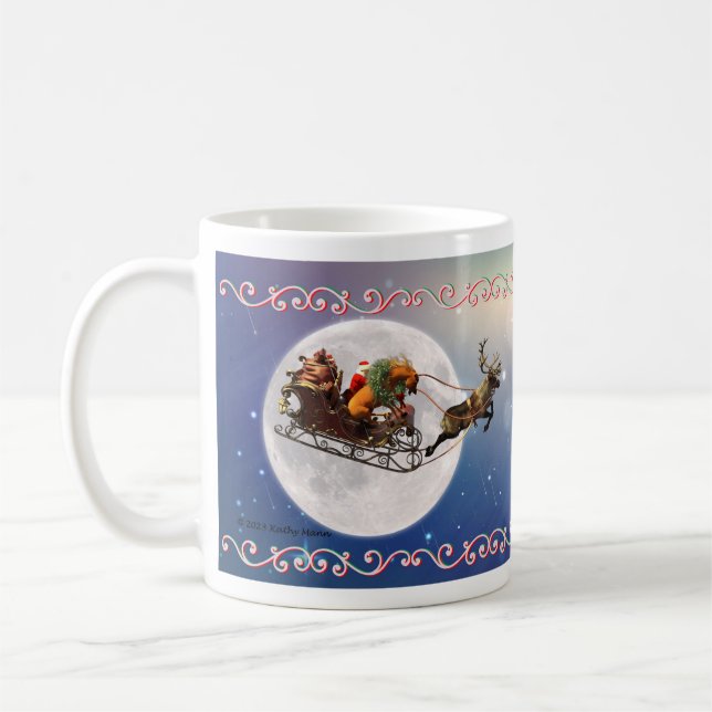 Mug Whoa, whoa, Joyeux Pony de Noël (Gauche)