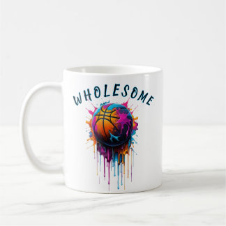Mug Wholesome Basketball Rainbow Paint Drip Sport Grap