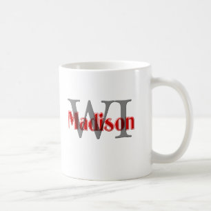 Mug WI de Madison rouges