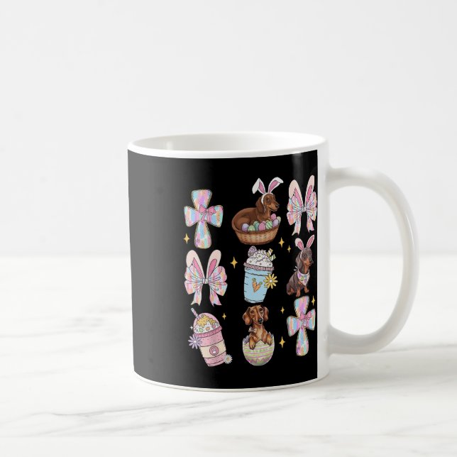 Mug Wiener Chien Dachshund Coquette Bow Christian Doxi (Droite)