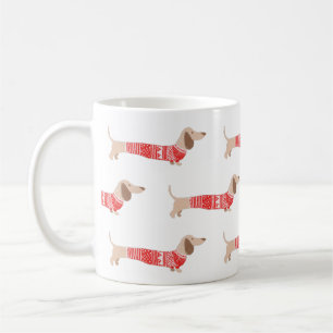 Mug Wiener Chien rouge Noël Sweat Motif vacances