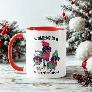Mug Wiener Wonderland Dachshund Doxie Christmas Café