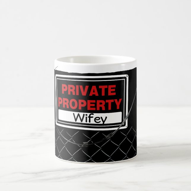 Mug Wifey Cool unique drôle mignon amusant (Centre)