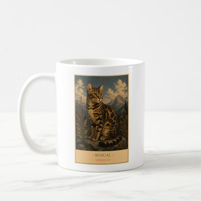 Mug Wild Elegance: Bengal Cat (Gauche)