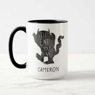 Mug Wild Thing   Je vais te manger   Ajoute ton nom
