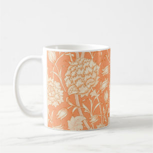 Mug Wild Tulip William Morris Floral Tangerine