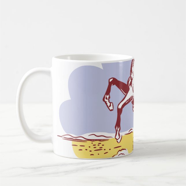 Mug Wild West Cowgirl : Dessin Vintage Line. (Gauche)