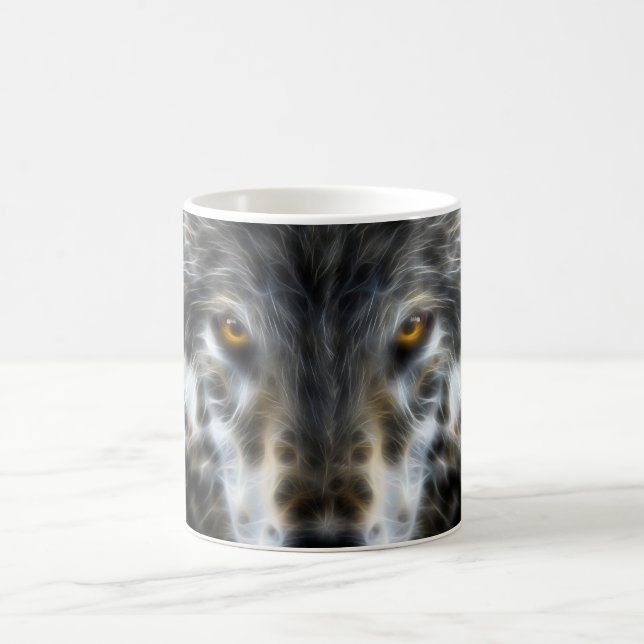 Mug Wild Wolf Portrait inspirant (Centre)