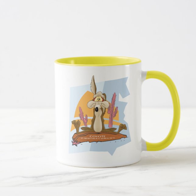 Mug WILE E. COYOTE™ (Carnivore Sérieusement) (Droite)