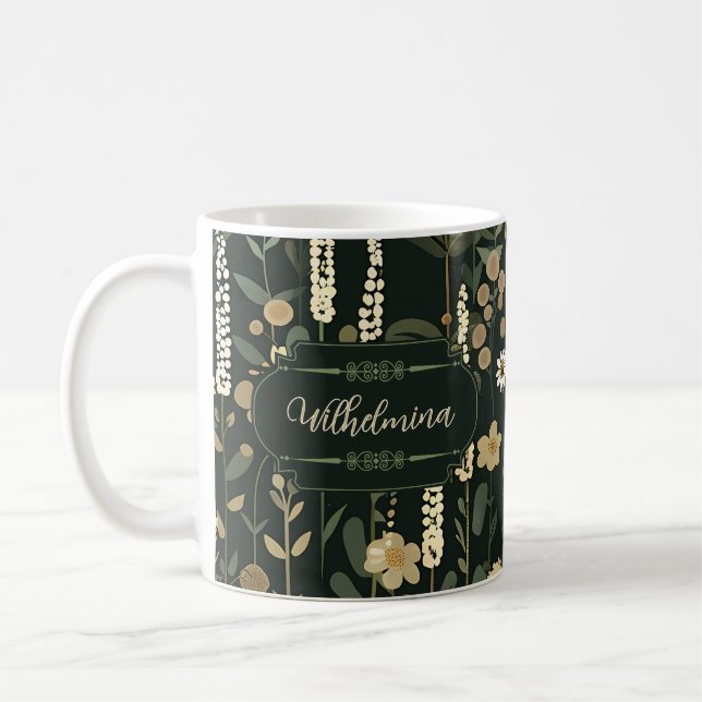 Mug Wilhelmina Dark Daisy Floral (Gauche)