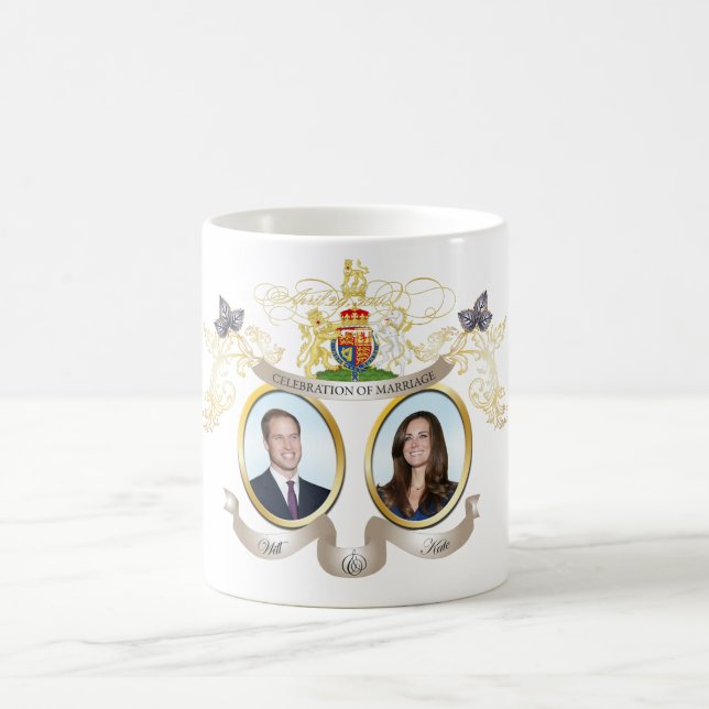 Mug Will+Kate mariage, DO-IT-YOURSELF couleur arrière  (Centre)