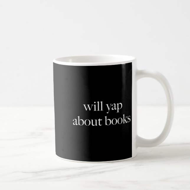 Mug Will Yap À Propos De Livres, Lecture Esthétique, L (Droite)