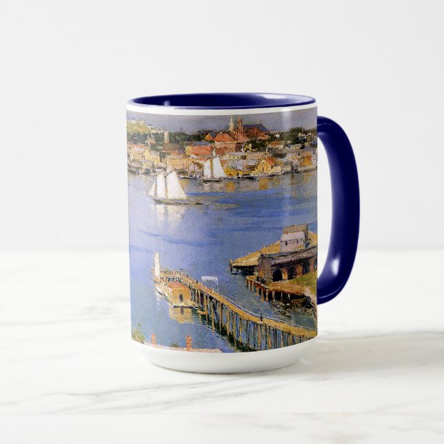 Mug Willard Metcalf, Port de Gloucester, Soleil (Devant droit)