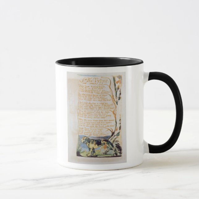 Mug William Blake | le Tyger, des chansons de (Droite)