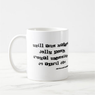 Mug William et mariage royal snob gai 2011 de Kate