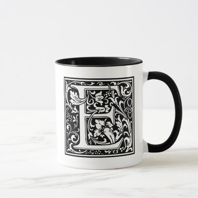 Mug William Morris Alphabet "E" (Droite)