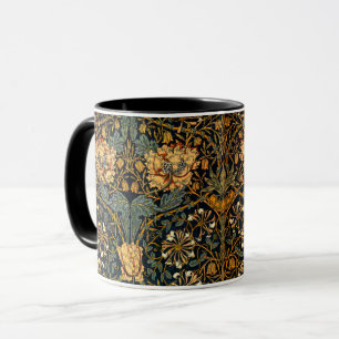 Mug William Morris Antique Honeysuckle Motif Floral