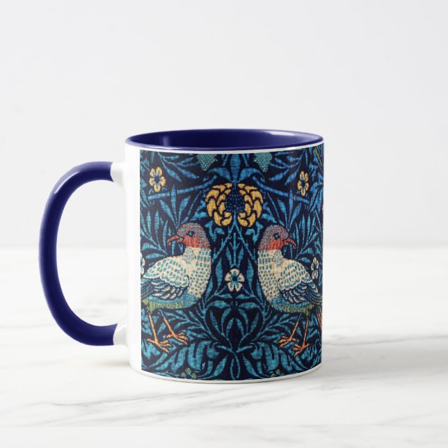 Mug William Morris Birds Textile Motif (Gauche)