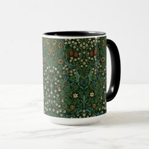 Mug William Morris Blackthorn Bleu Blanc Vert Floral
