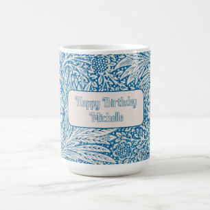 Mug William Morris Blue Marigold