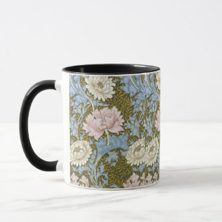 Mug William Morris Chrysanthemum Motif floral Folia