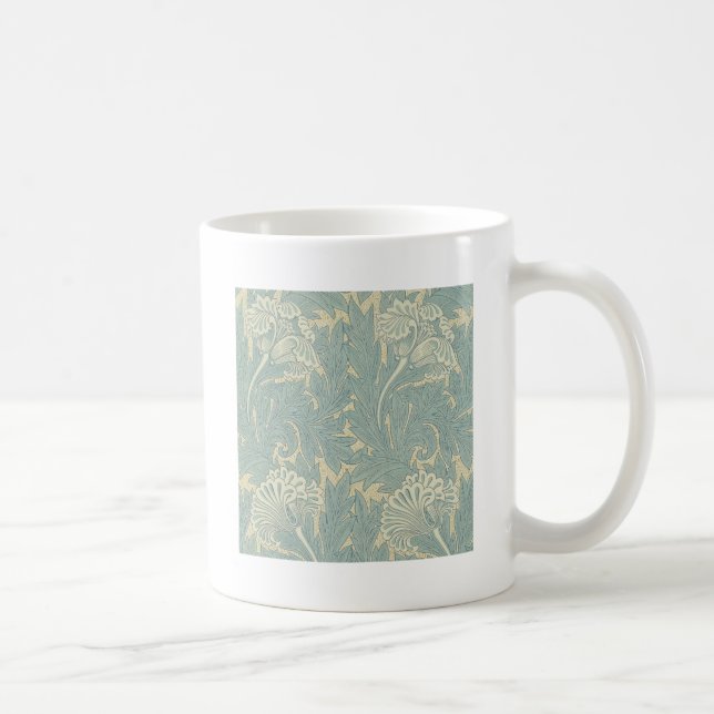 Mug William Morris Classique Tulipe Bleu Floral (Droite)