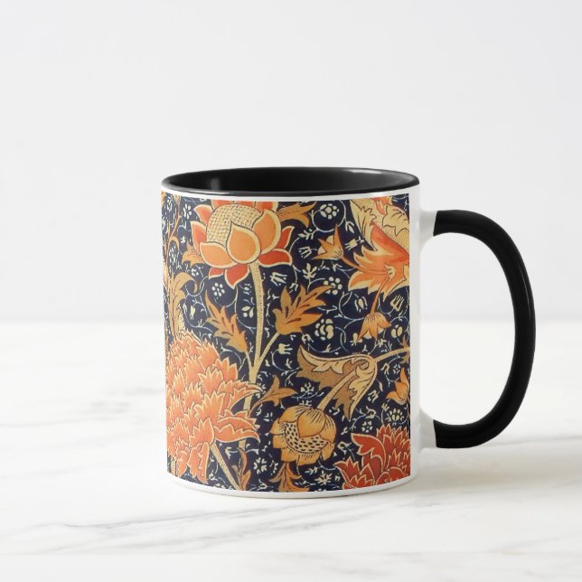 Mug William Morris Cray Floral Art Nouveau Motif (Droite)