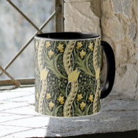 William Morris Daffodil Floral Textile Motif