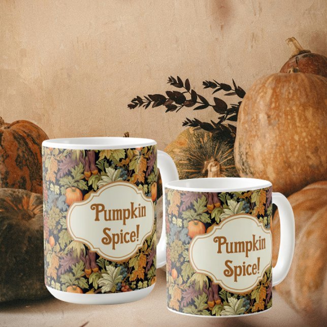 Mug William Morris Épice de Citrouille d'Automne Perso (Perfect for those chilly fall days and nights!)
