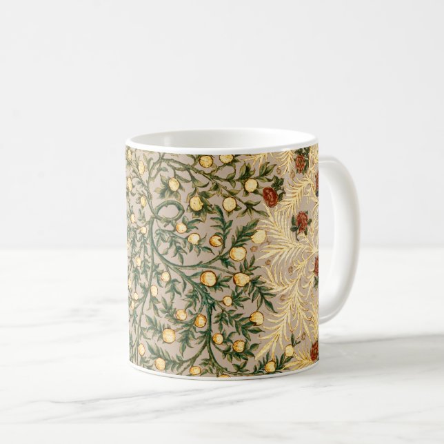 Mug William Morris Floral Fruit Jardin Fleur Classique (Devant droit)