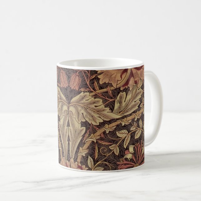 Mug William Morris Honeysuckle Classic English Art (Devant droit)