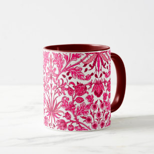 Mug William Morris Hyacinth Imprimer, Bourgogne et ros