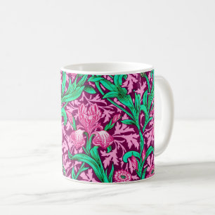 Mug William Morris Irises, Fuchsia Pink and Wine