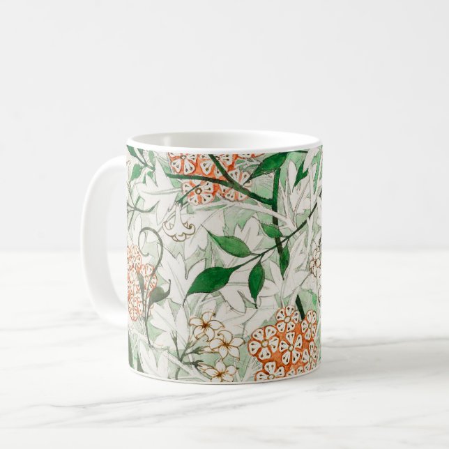 Mug William Morris Jardin de Jasmin Fleur Classique (Devant gauche)