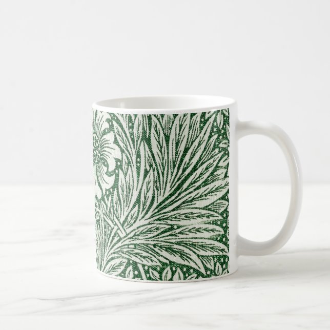 Mug william morris marigold fleurs vertes (Droite)