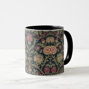 Mug William Morris motif floral écossais vintage chard