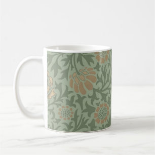 Mug William Morris motif floral Grafton vert sauge 