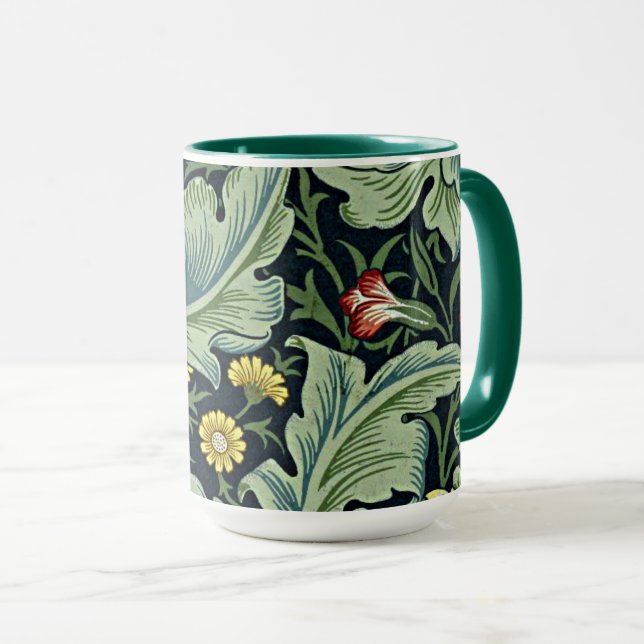 Mug William Morris motif, Leicester (Devant droit)