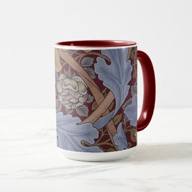 Mug William Morris Palais Saint James Motif floral (Devant droit)