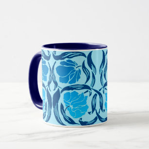 Mug William Morris Pimpernel, Denim & Bleu clair