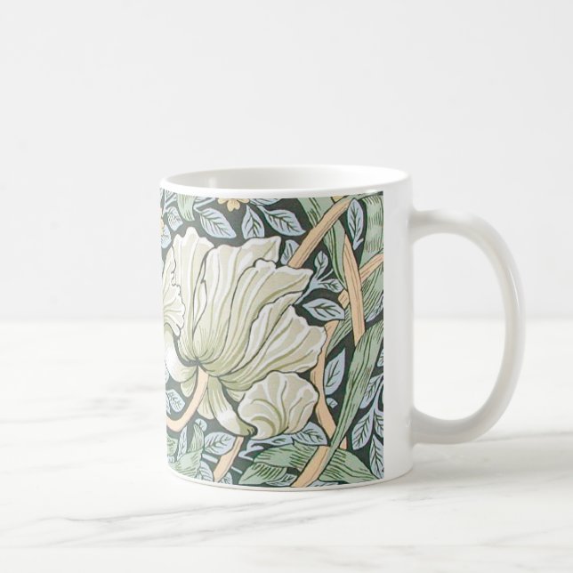 Mug William Morris Pimpernel Fond d'écran floral (Droite)