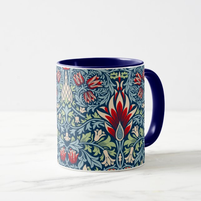 Mug William Morris Snakeshead Fritillaire Floral Desig (Devant droit)
