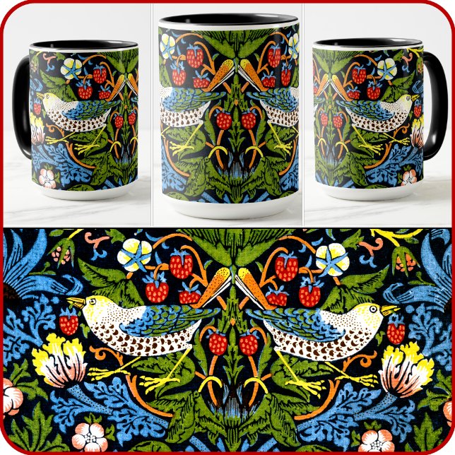 MUG - William Morris - "Strawberry Thief" (Créateur téléchargé)