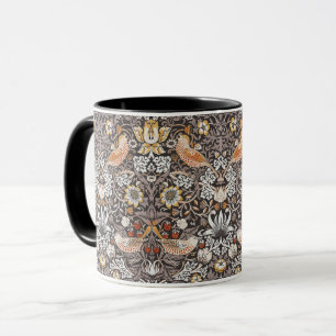 Mug William Morris Strawberry Thief Charbon de Bois Oc
