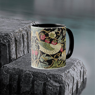 Mug William Morris Strawberry Thief Motif textile
